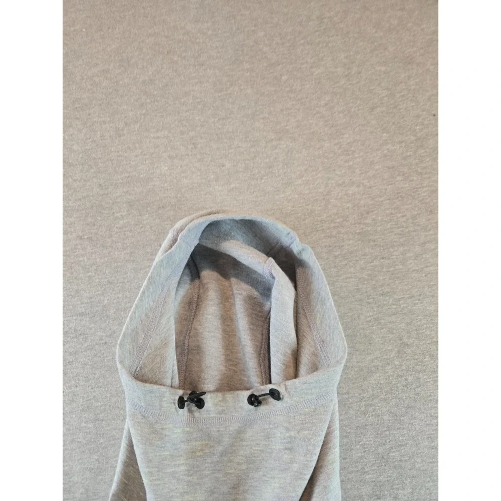 Nike Tech Hoodie Womens Small Grey Heathered Fleece Funnel Sweatshirt 642663‎